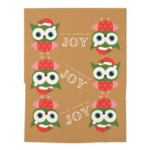 Load image into Gallery viewer, Holiday Owl Baby Blanket
