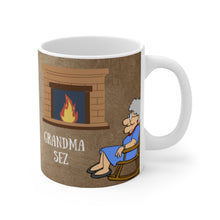Load image into Gallery viewer, Grandma Sez White Ceramic Mug  &quot;The More You Know&quot;
