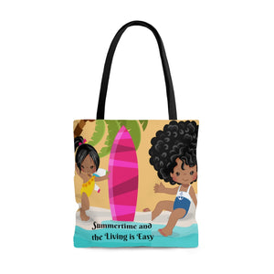 Summertime and the Living is Easy AOP Tote Bag