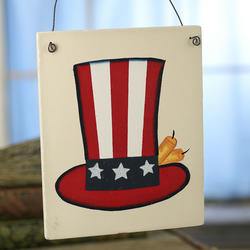 Uncle Sam Americana Wood Sign