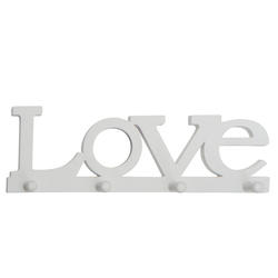 White "Love" Photo Frame Wall Hook Home Décor
